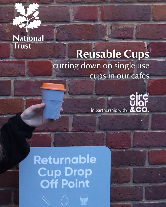 returnable cup scheme live at morden hall park national trust site