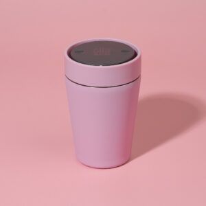 Circular&Co Reusable Travel Mug Coffee Cup Stainless Steel Dusk Pink 8oz