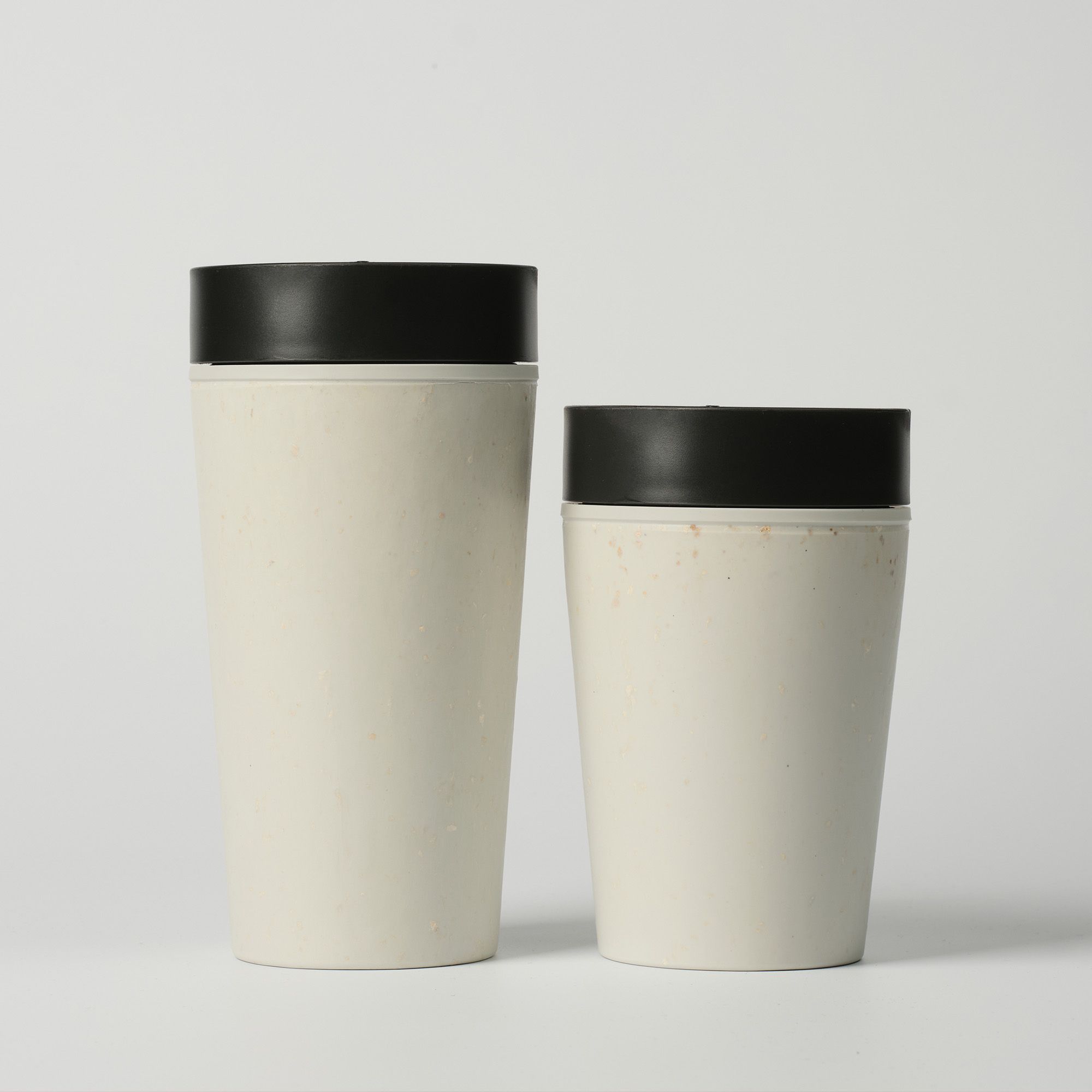 Circular&Co Website_Recycled Paper Cups_Reusable Cup_Chalk_1 Circular&Co Reusable Coffee Cup Made From Paper Cups Chalk & Ink Black