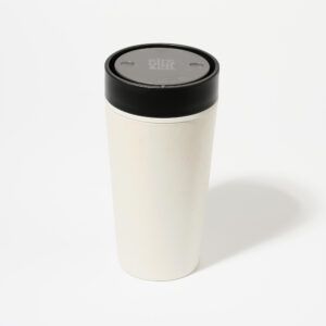 Circular&Co Website_Recycled Paper Cups_Reusable Cup_Chalk_12oz Circular&Co Reusable Coffee Cup Made From Paper Cups Chalk & Ink Black